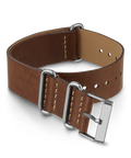 TW7C63000 20mm Leather Slip-Thru Double Layer Strap Primary Image