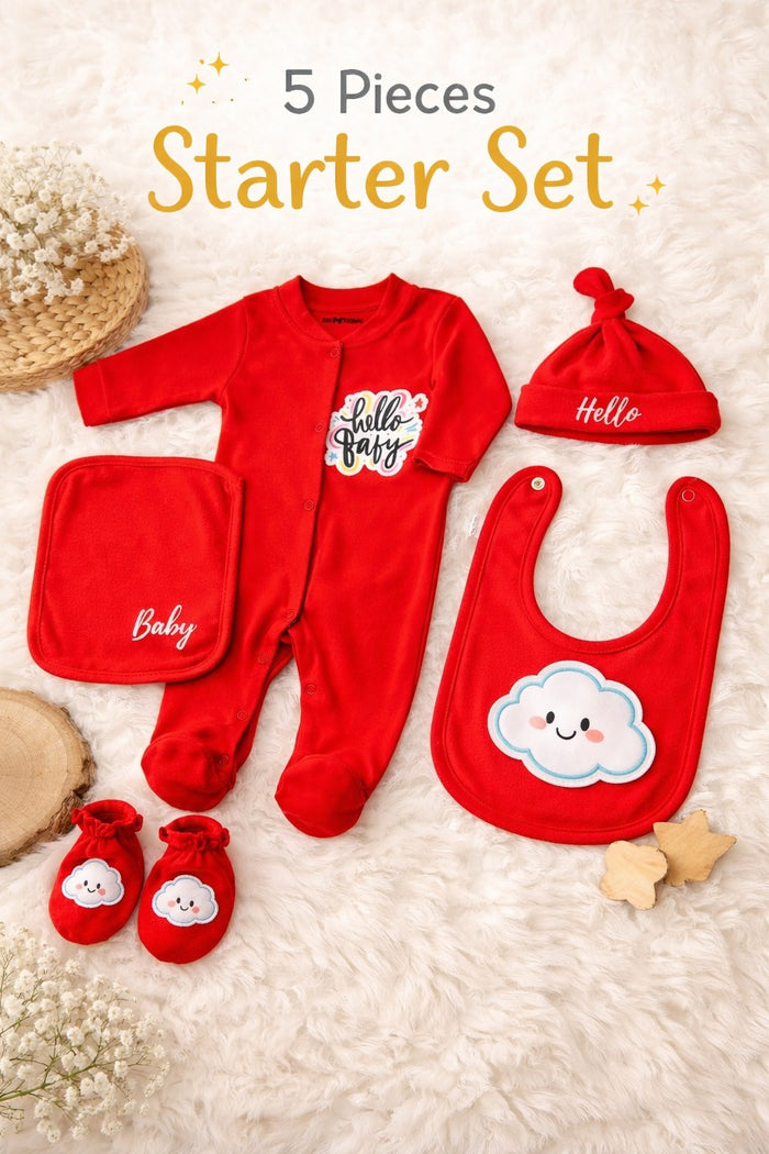 5 Pieces premium starter set - 0-3M