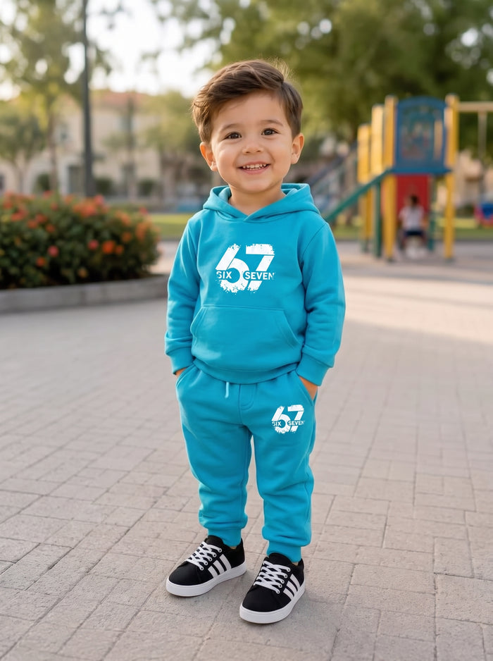 67 Baby Boy Hooded Tracksuit Set (6-36M)