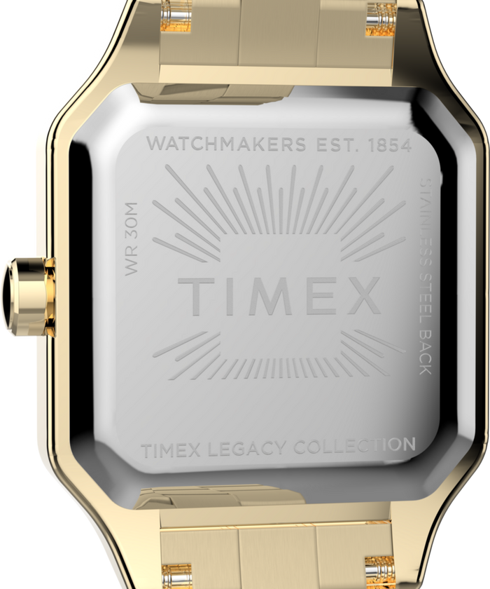 TW2Y23700 Addison 23mm Stainless Steel Bracelet Watch Caseback Image