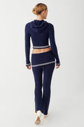 Aimee cloud knit flare pant starlight blue