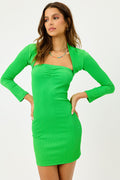Allegra Classic Green Plisse Bolero