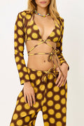 Allegra Terry Long Sleeve Bolero Golden