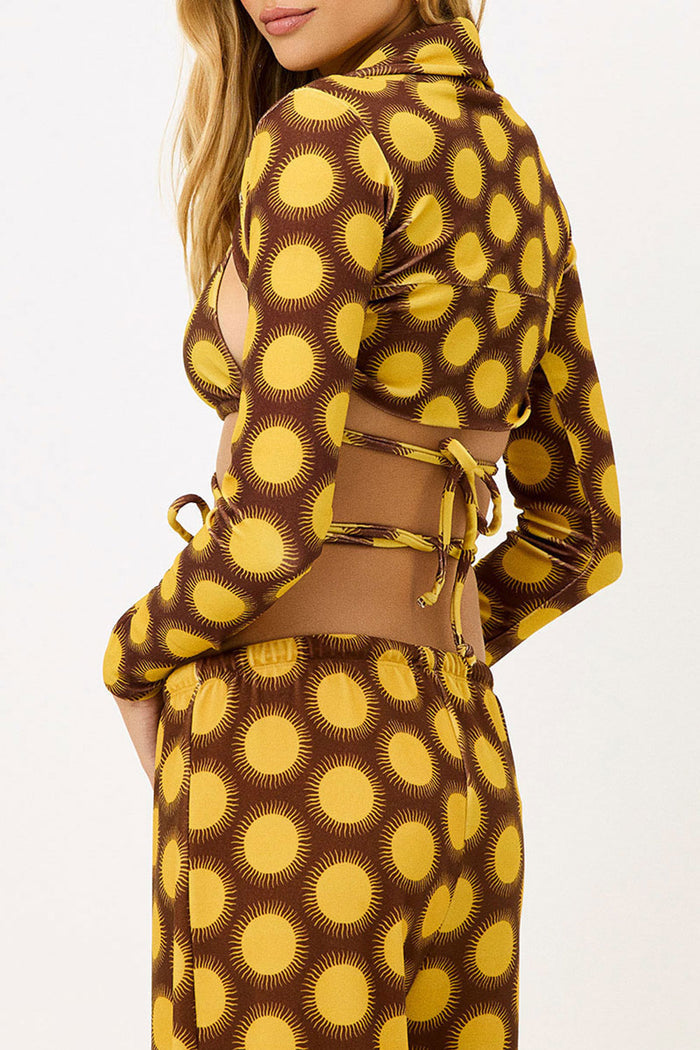 Allegra Terry Long Sleeve Bolero Golden