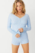 Angel Waffle Long Sleeve Top Flurries
