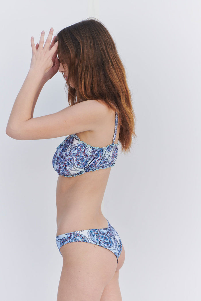 Arabelle Shine Bralette Bikini Top Paradiso Paisley