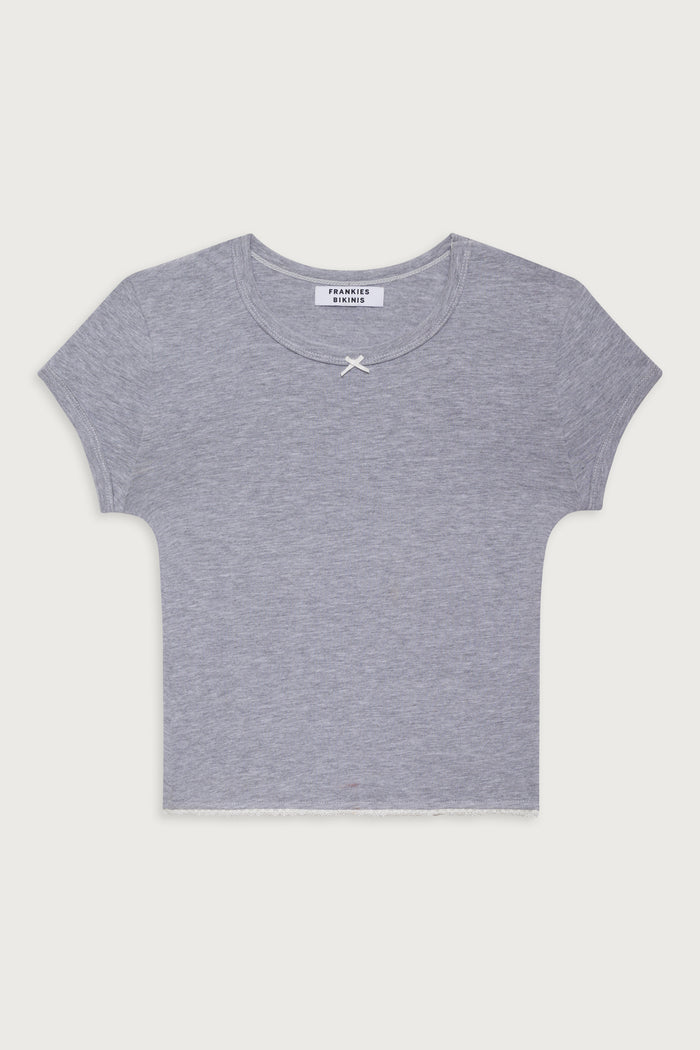 Archie cotton tee heather grey