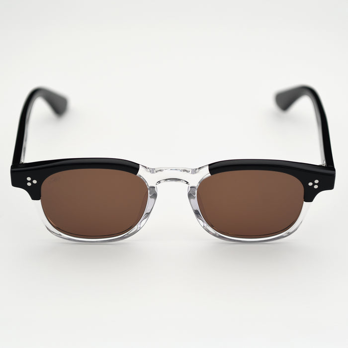 Black & Clear / Brown