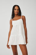 Baby Embroidered Mini Dress White