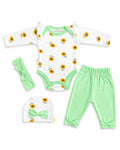 Baby Girl Printed 4-Piece Set (0-12 Months)