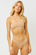 barb earth one shoulder bikini
