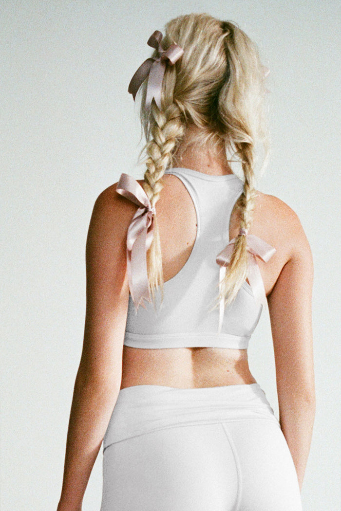 Lydia Asymmetrical Sports Bra Icy Gray