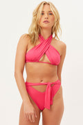 Bash Rosewood Wrap Halter Top