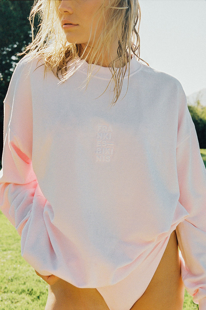 Bennie Love Pink Oversized Crewneck Sweatshirt