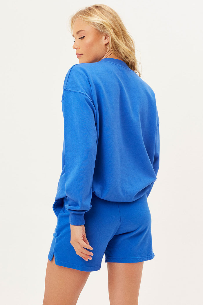 bennie oversized crewneck pacific blue