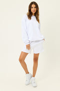 Bennie White Oversized Crewneck Sweatshirt