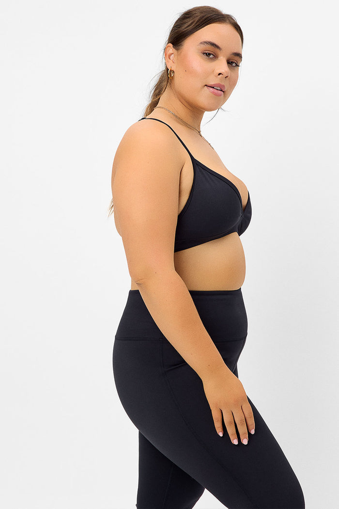 Billie Black Triangle Sports Bra Extended