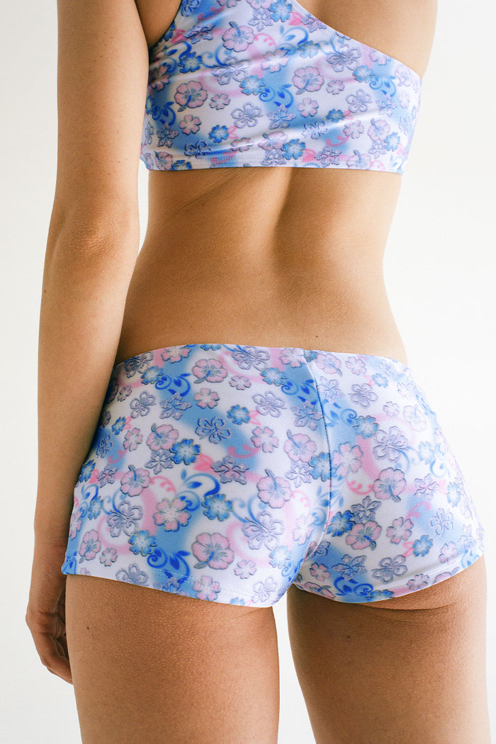 Blue Crush Floral Shine Boy Short City of Angels