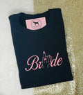 BRIDE RING FINGER Custom Embroidered T-shirt or Sweatshirt