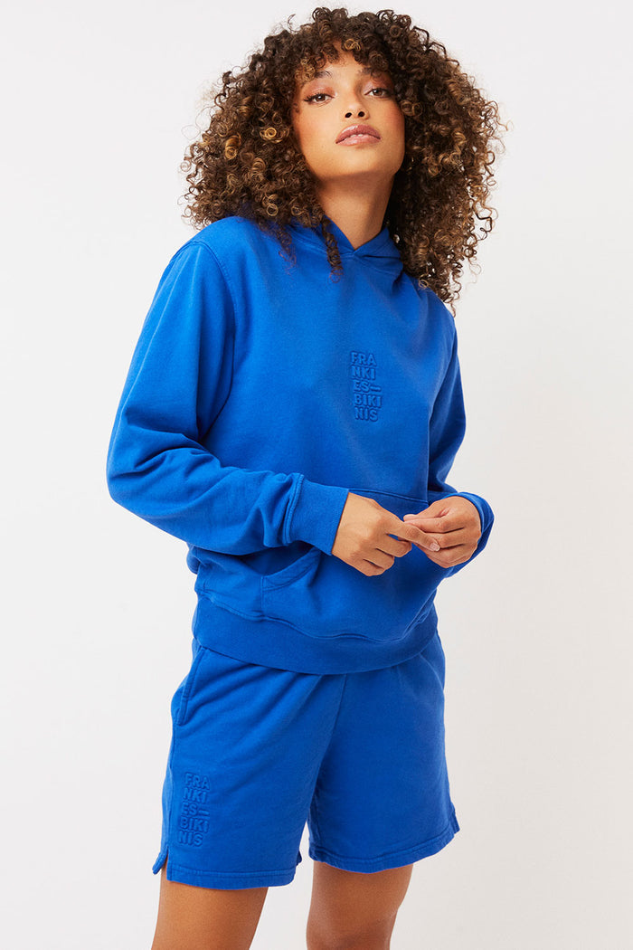 burl pacific blue oversized sweatshort