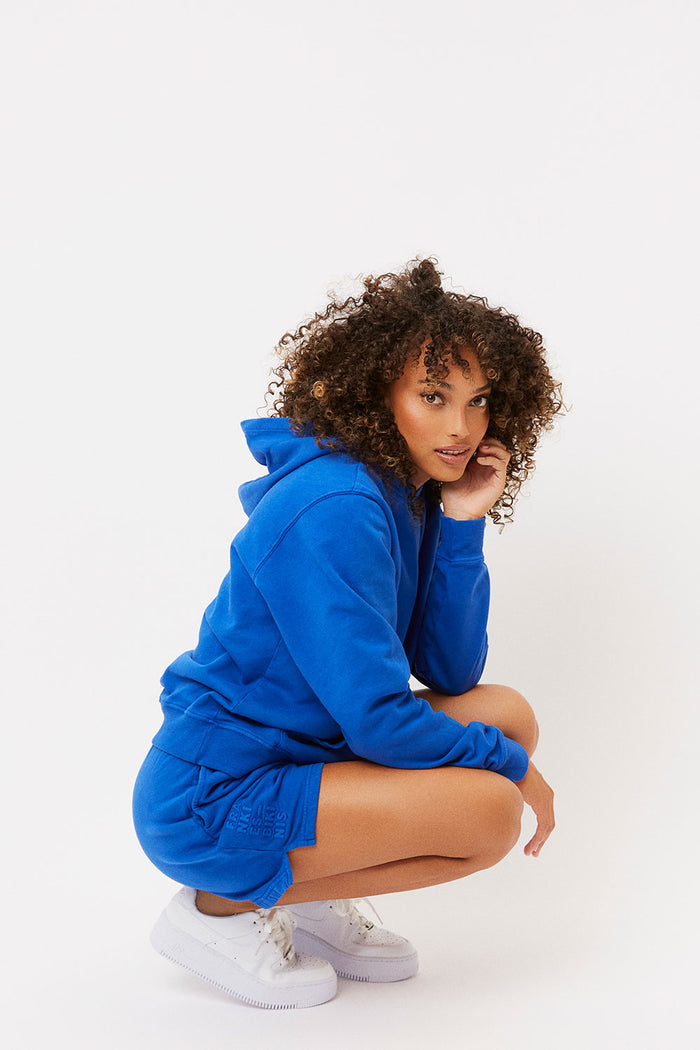 burl pacific blue oversized sweatshort