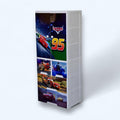 Cars Theme 6 Layers Wardrobe