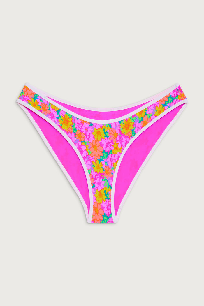Catalina full coverage bikini bottom daisy pond