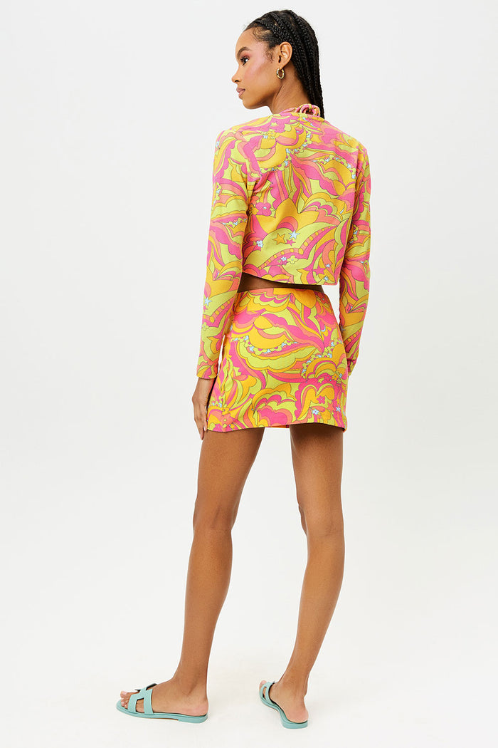 Cheri Peace Terry Cropped Cardigan