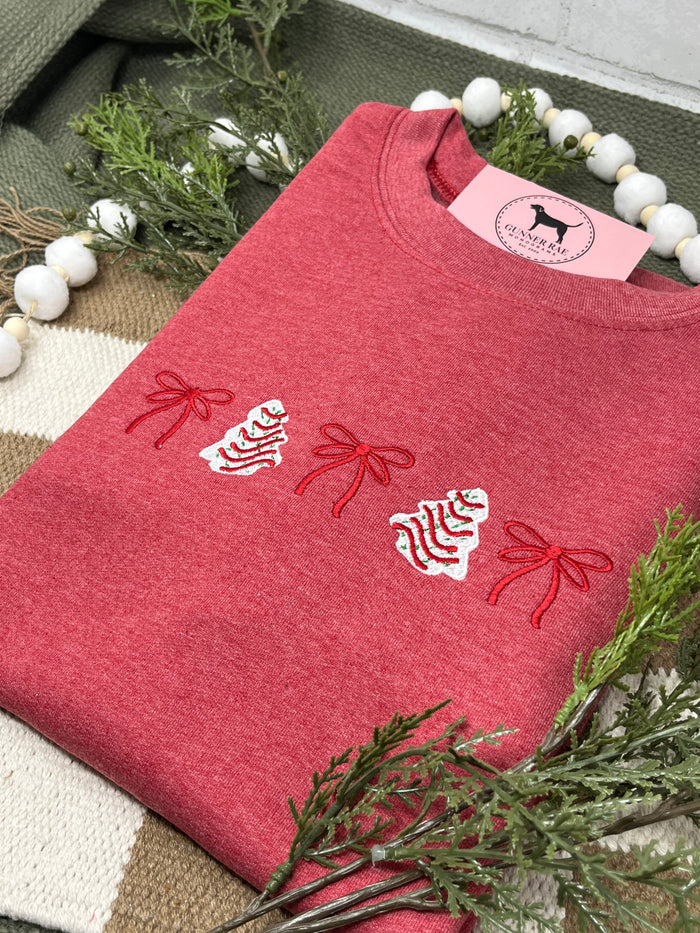 CHRISTMAS TREE CAKES Embroidered T-shirt or Sweatshirt