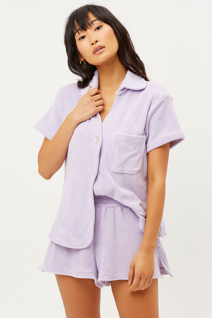 Coco Lilac Terry Short