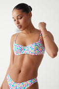 Cola underwire balconette bikini top forever flower