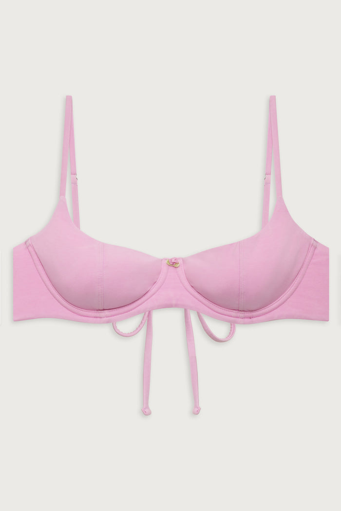 Cola Underwire Balconette Bikini Top French Rose