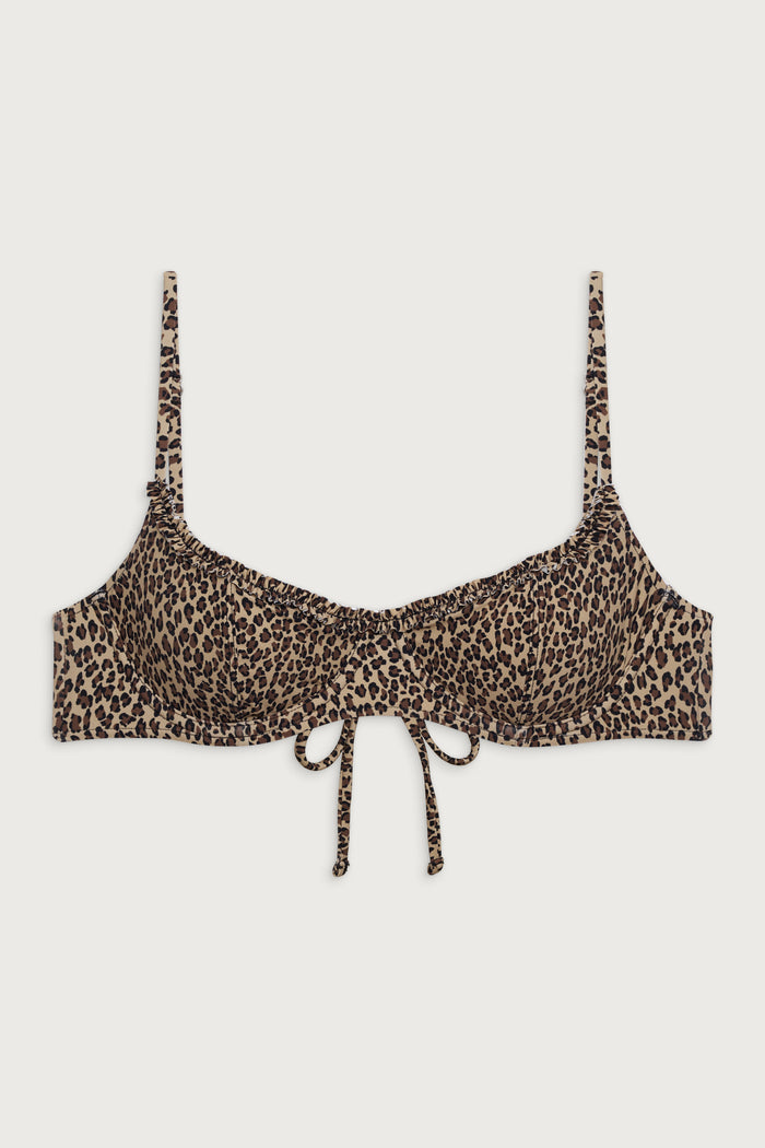 Cola underwire bikini top baby leopard