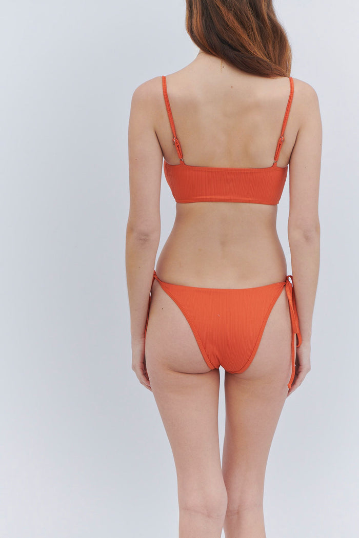 Connor Plissé Cheeky Bikini Bottom Marigold