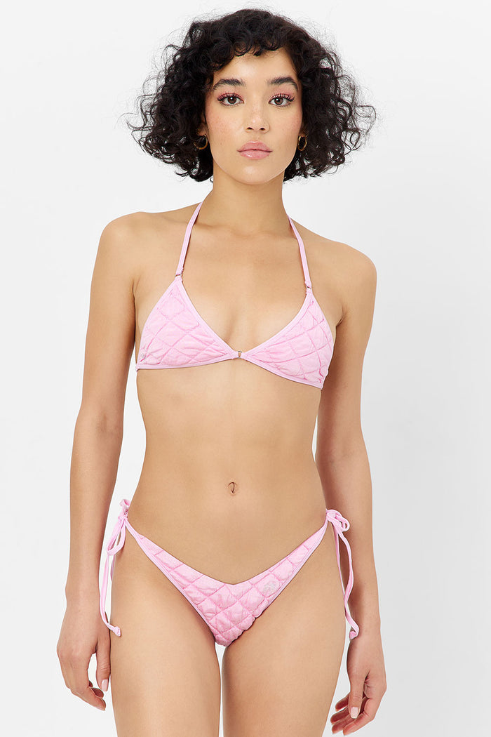 Connor String Cheeky Bikini Bottom Baby Pink
