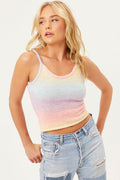 Courtney Knit Cotton Candy Scoop Neck Tank Top