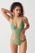 Cruise monokini one piece swimsuit sea moss