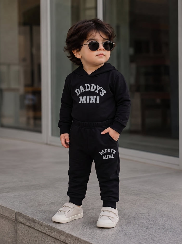 Daddy's Mini Baby Boy Hooded Tracksuit Set (6-36M)