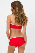 Daphne Textured Cheeky Boy Short Flame