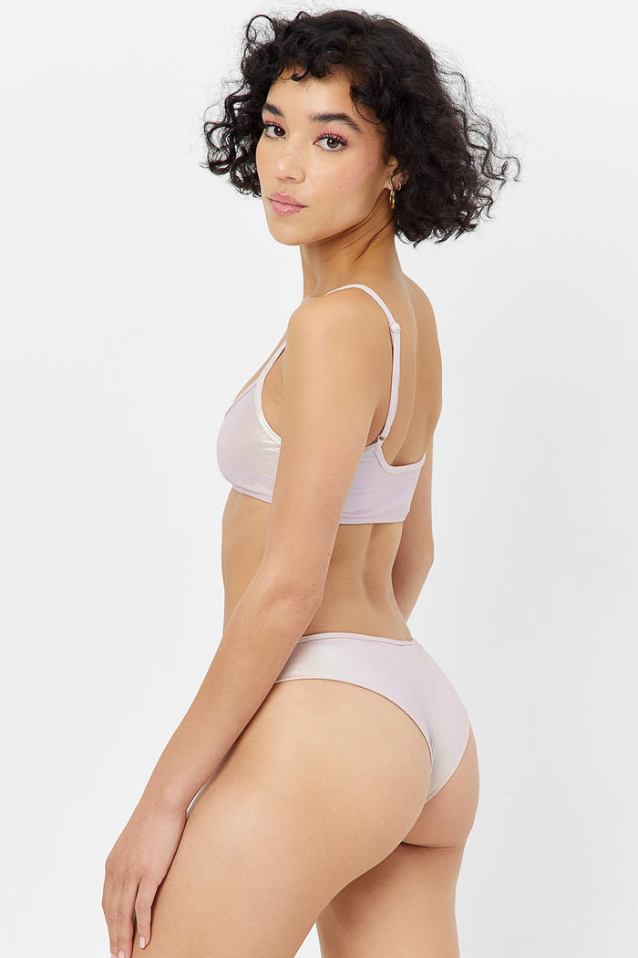 Dawson Iridescent Cheeky Bikini Bottom Gilded Angel
