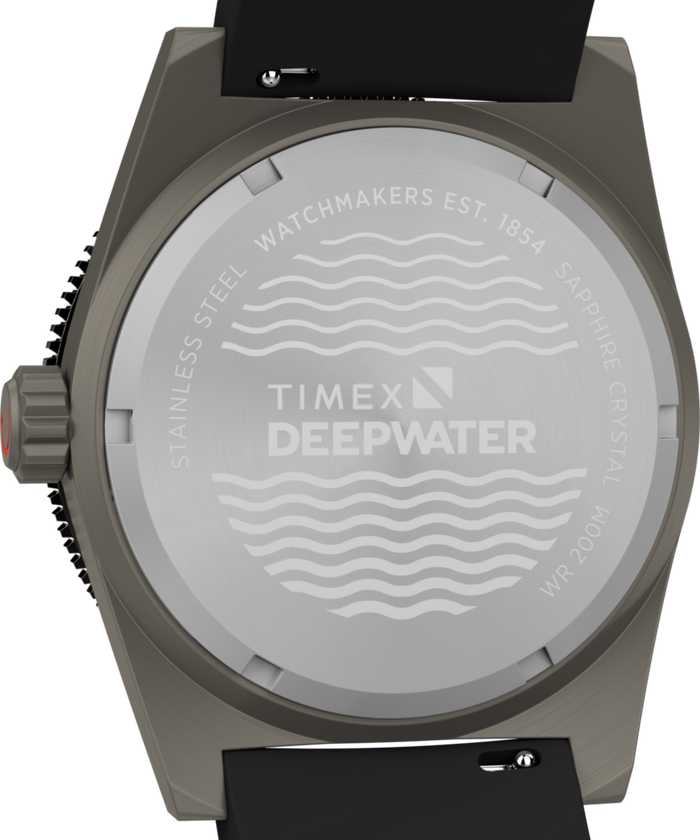 TW2W74700 Deepwater Reef 200 41mm Synthetic Rubber Strap Watch    Caseback Image