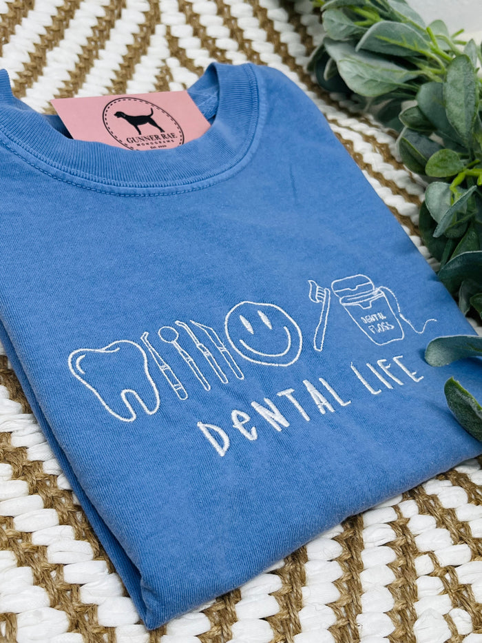 DENTAL LIFE Embroidered T-shirt or Sweatshirt