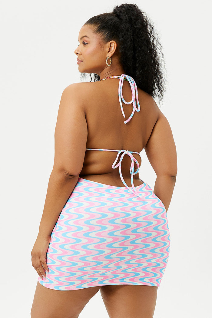 Dev Halter Dress Sister Swirl Extended