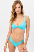 Dexter Shine Scoop Bikini Top Aquamarine