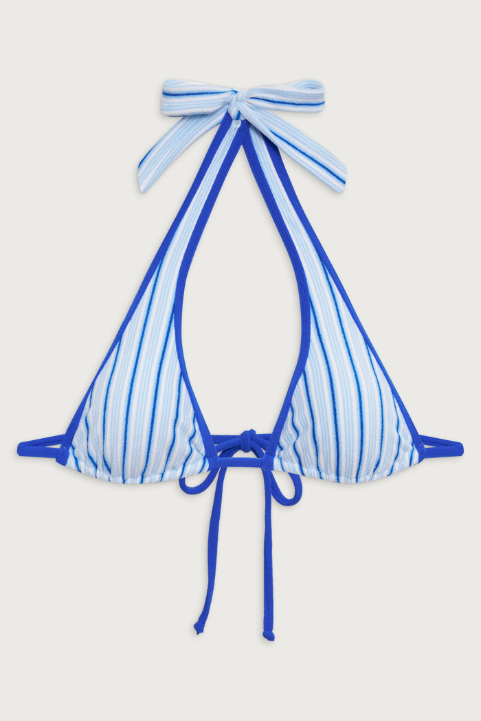 Diana halter bikini top seaside stripe