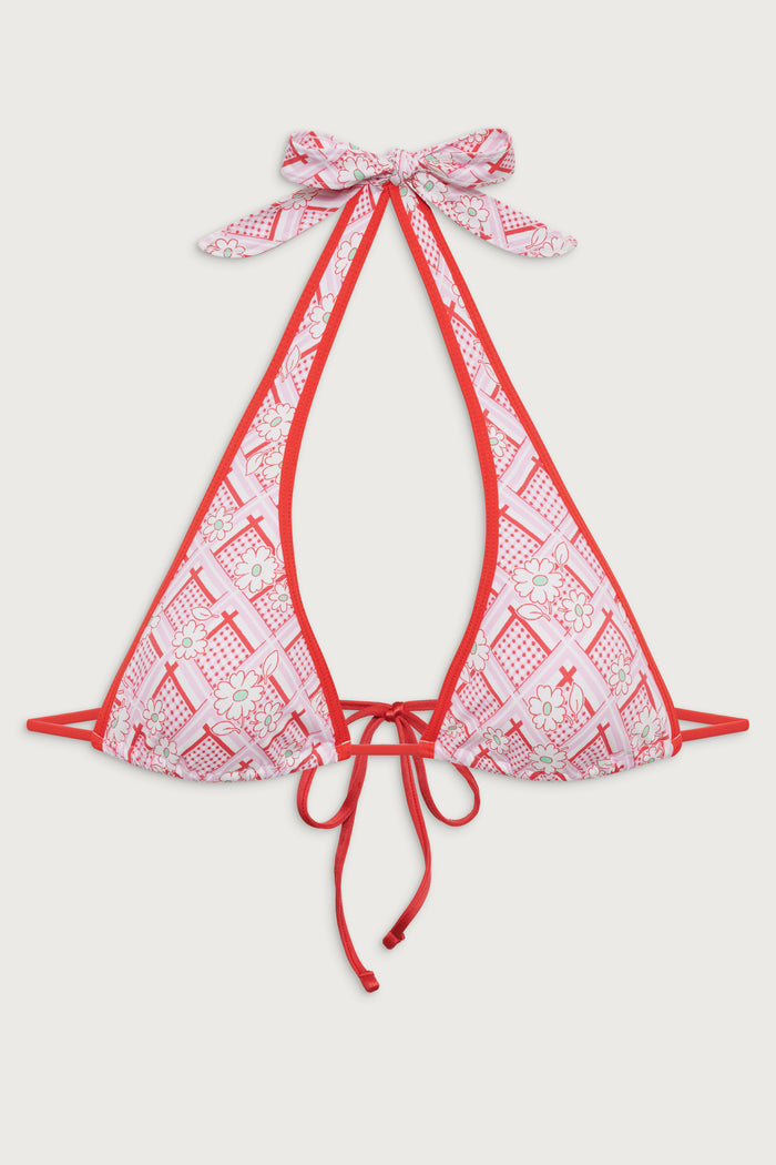 Diana halter bikini top red rover