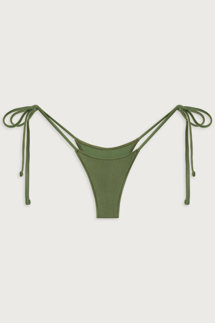 Divine shine skimpy bikini bottom sea moss