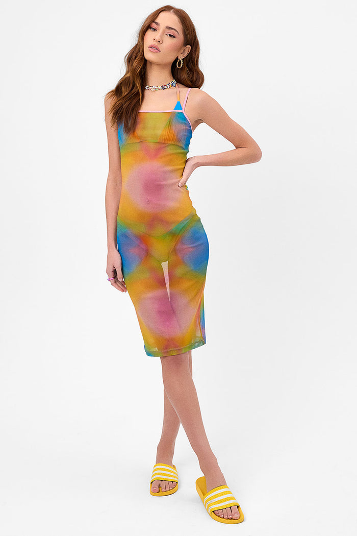 Dixie Serotonin Mesh Midi Dress