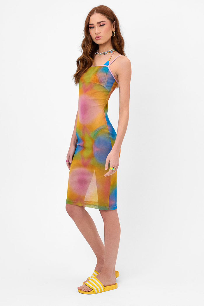 Dixie Serotonin Mesh Midi Dress