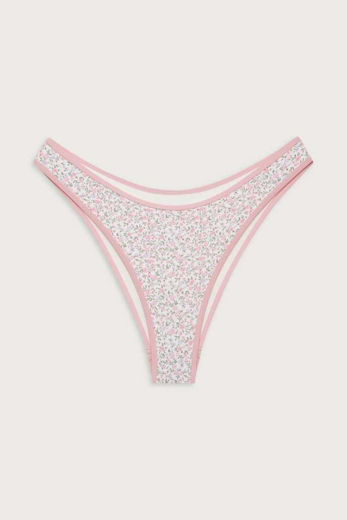 Dove classic floral bikini bottom baby blanket